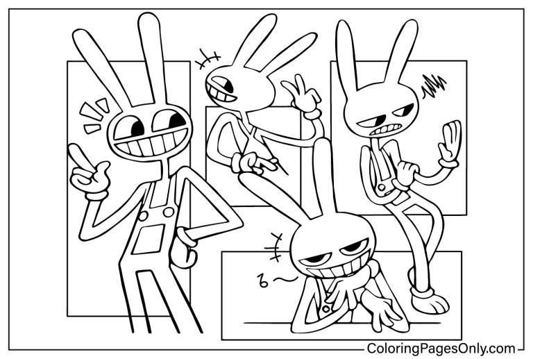70+ The Amazing Digital Circus Coloring Pages - Free Printable PDF ...
