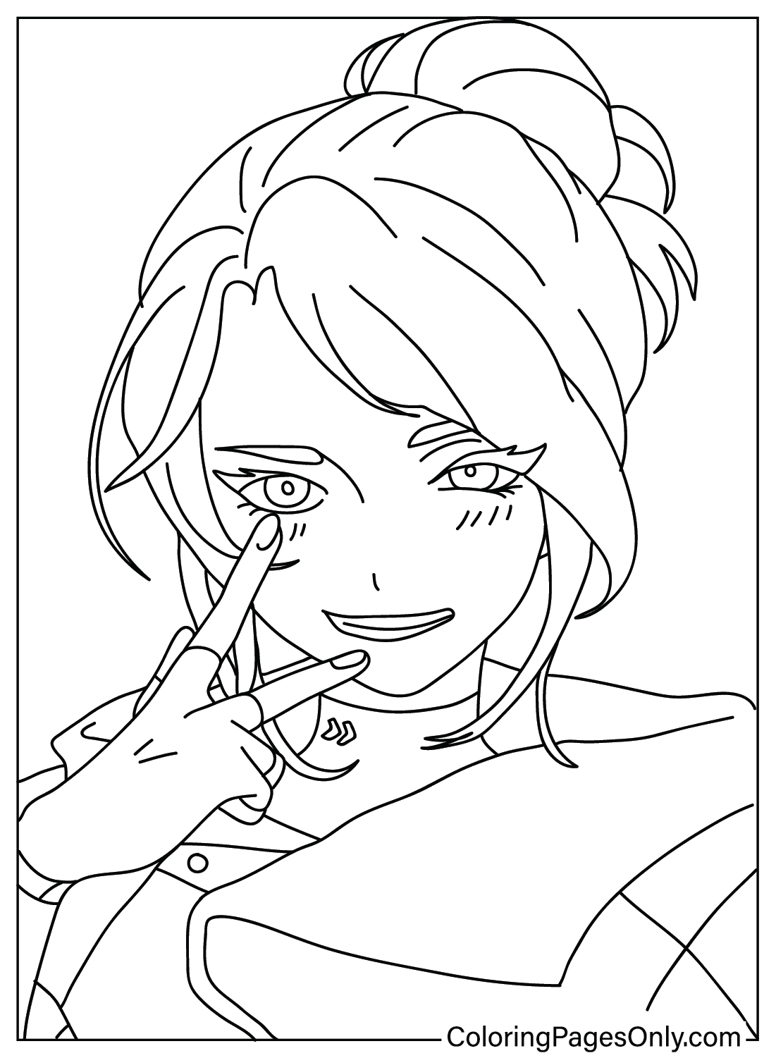Jett Valorant Coloring Page - Free Printable Coloring Pages