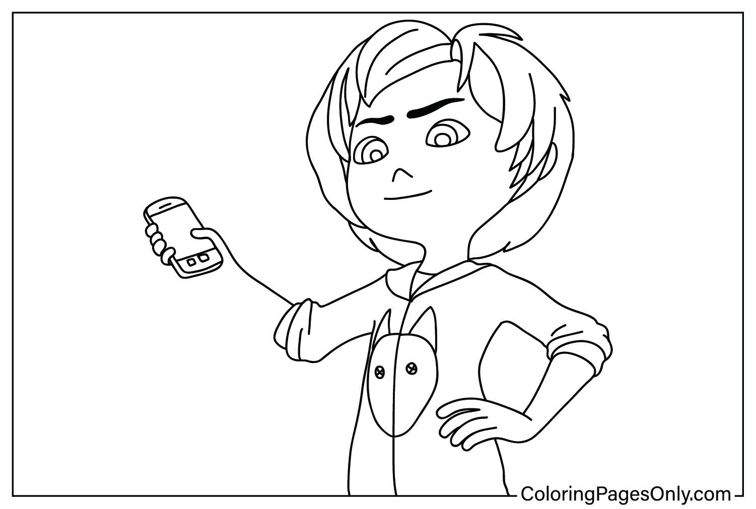 June Coloring Page from Adventures in Wonder Park