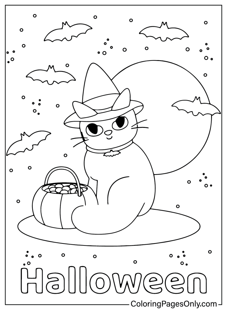 157 Free Printable Preschool Halloween Coloring Pages