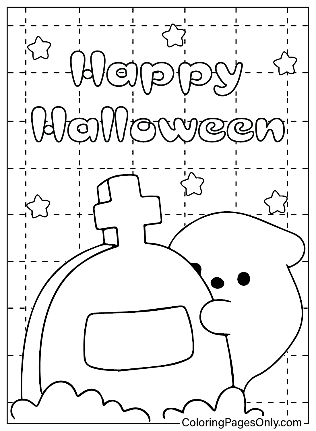 Kawaii Coloring Pages Halloween from Kawaii Halloween