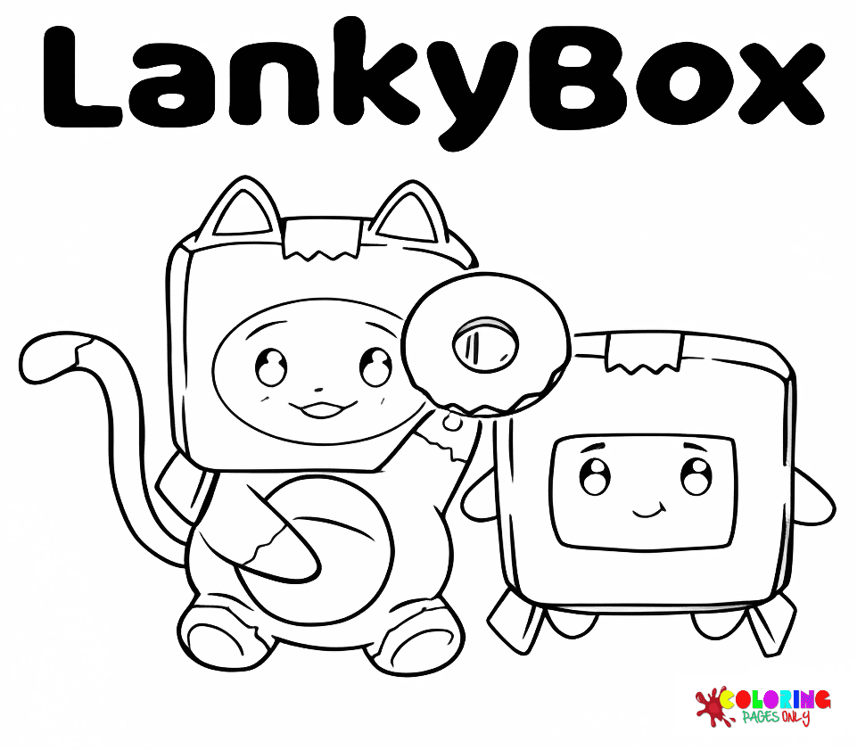 Lankybox Coloring Pages Free Printable Coloring Pages