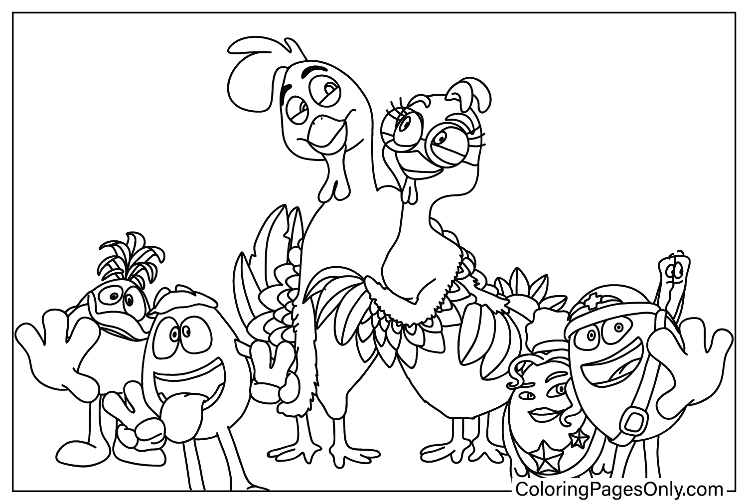 Little Eggs An African Rescue Coloring Page from Little Eggs: An African Rescue
