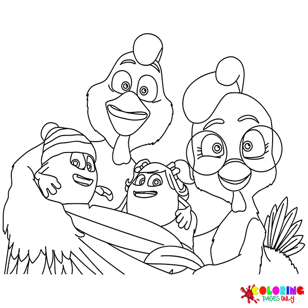 Little Eggs: An African Rescue Coloring Pages