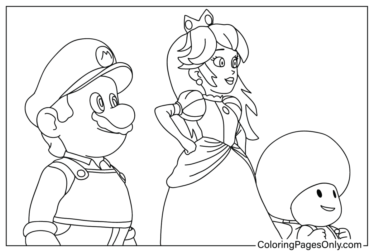 Super Mario Bros. Movie Coloring Pages - Free Printable PDF & Online ...