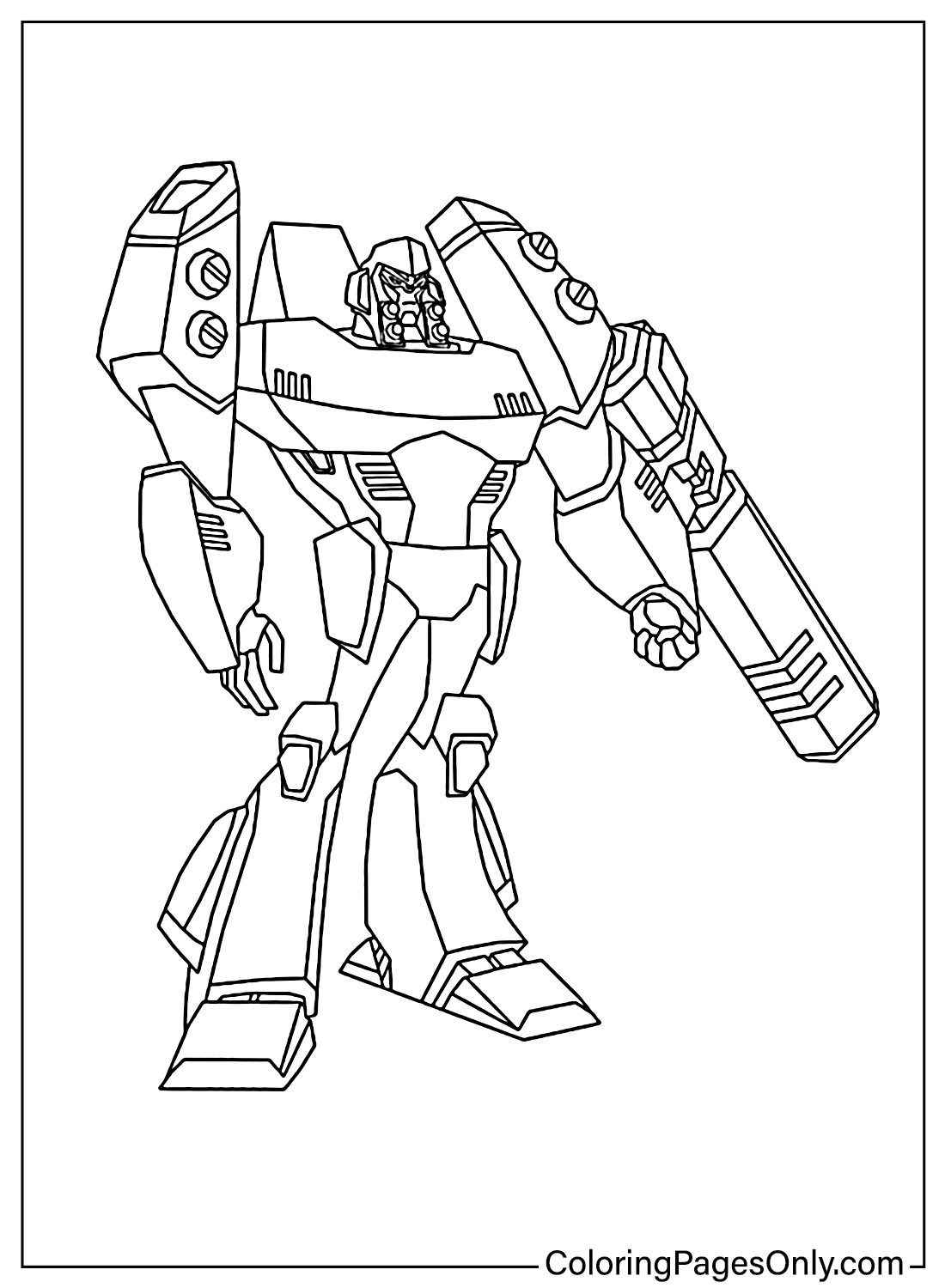 Desenhos para Colorir Megatron Transformers