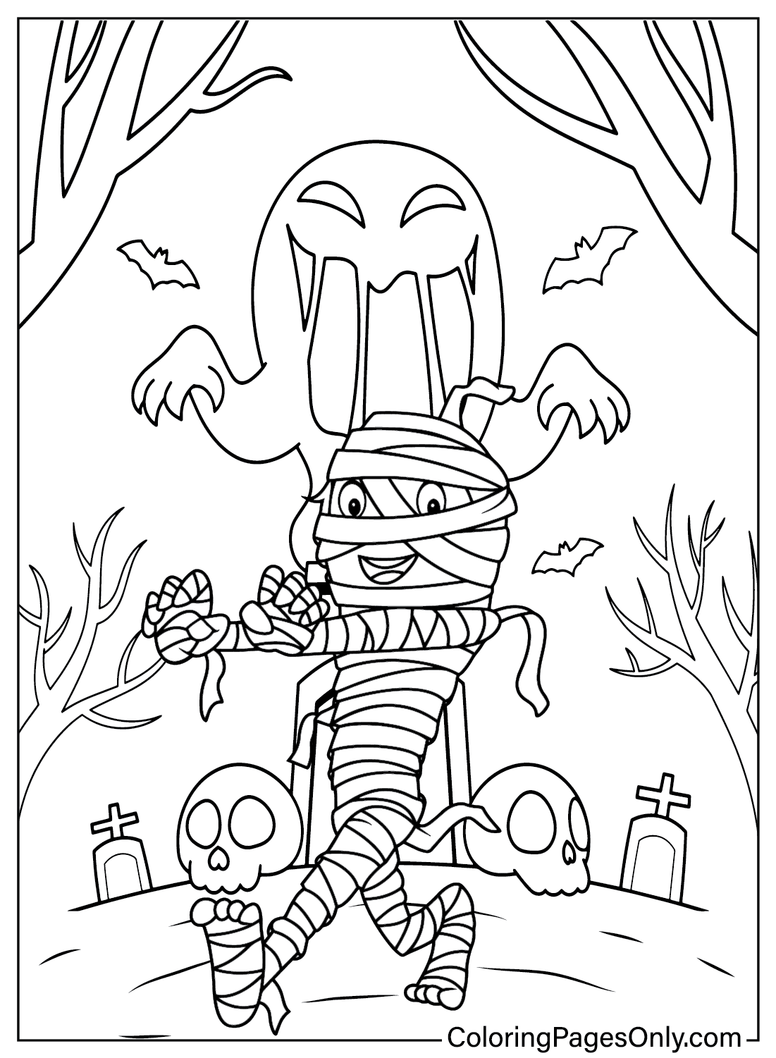 Mummy Coloring Pages to Print