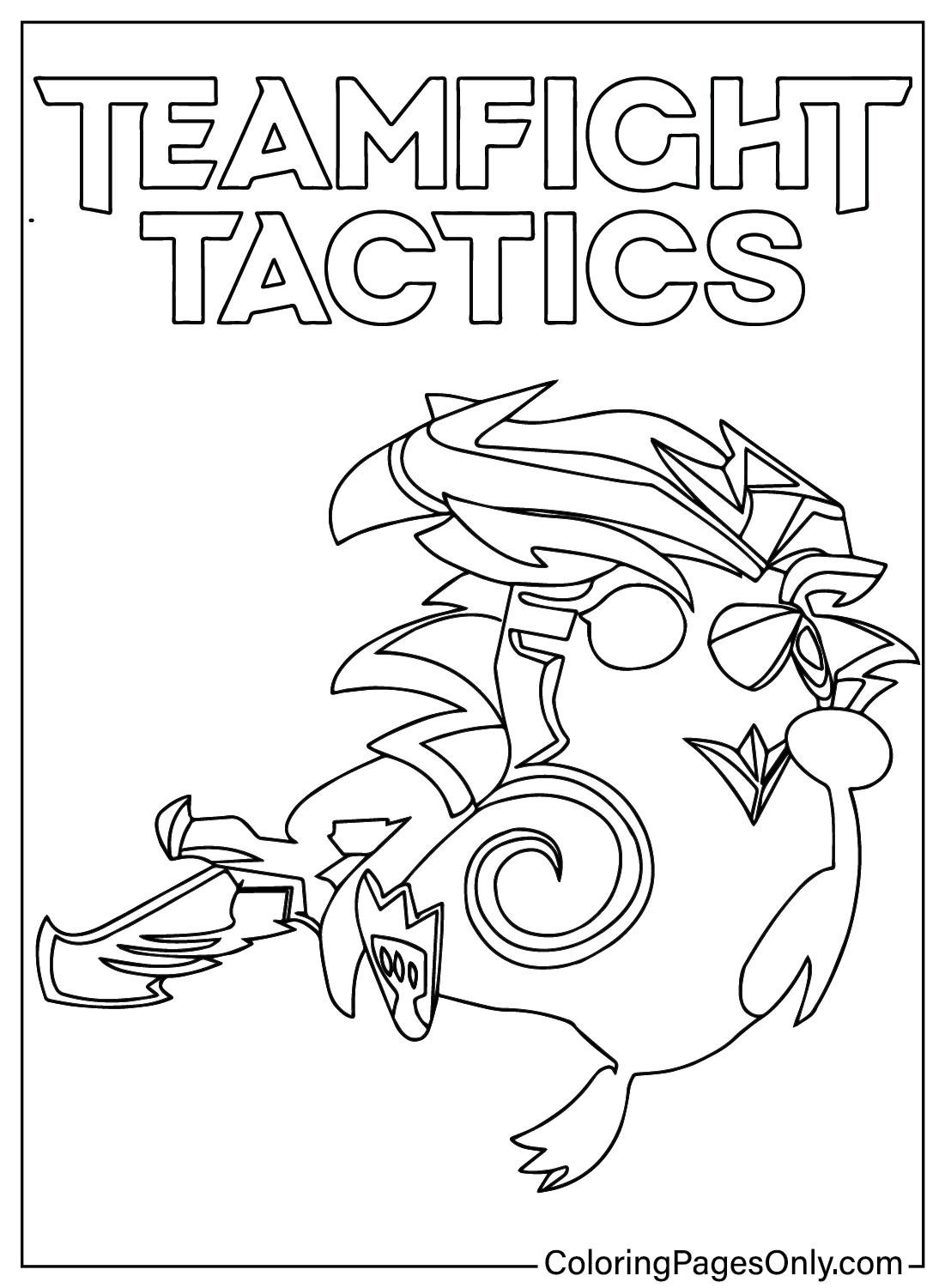 Nardo from Teamfight Tactics Coloring Page from Teamfight Tactics