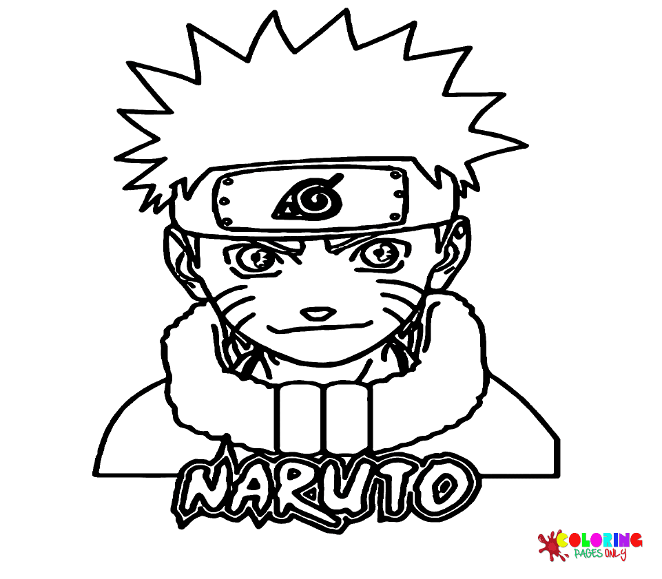 Naruto in childhood Coloring Pages - Free Printable Coloring Pages