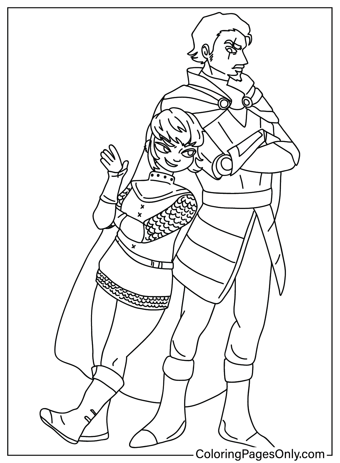 Nimona Coloring Pages for Kids from Nimona