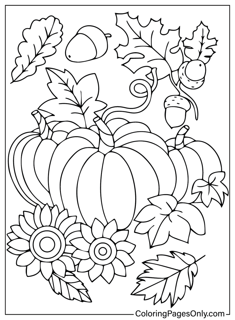 63 Free Printable November Coloring Pages