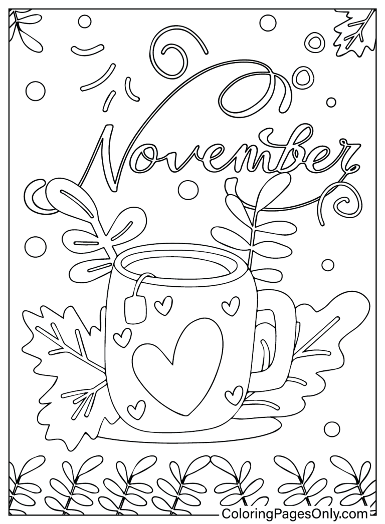63 Free Printable November Coloring Pages