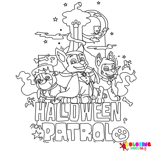 Coloriage Halloween Pat Patrouille