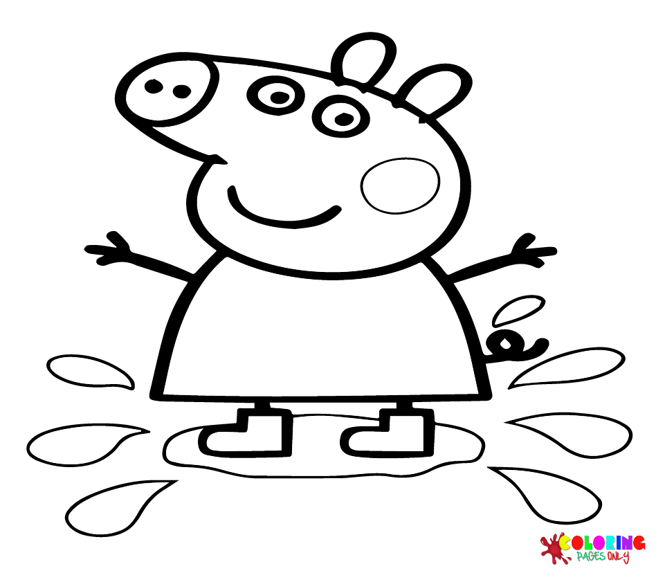 Peppa Pig Coloring Pages - Free Printable Coloring Pages