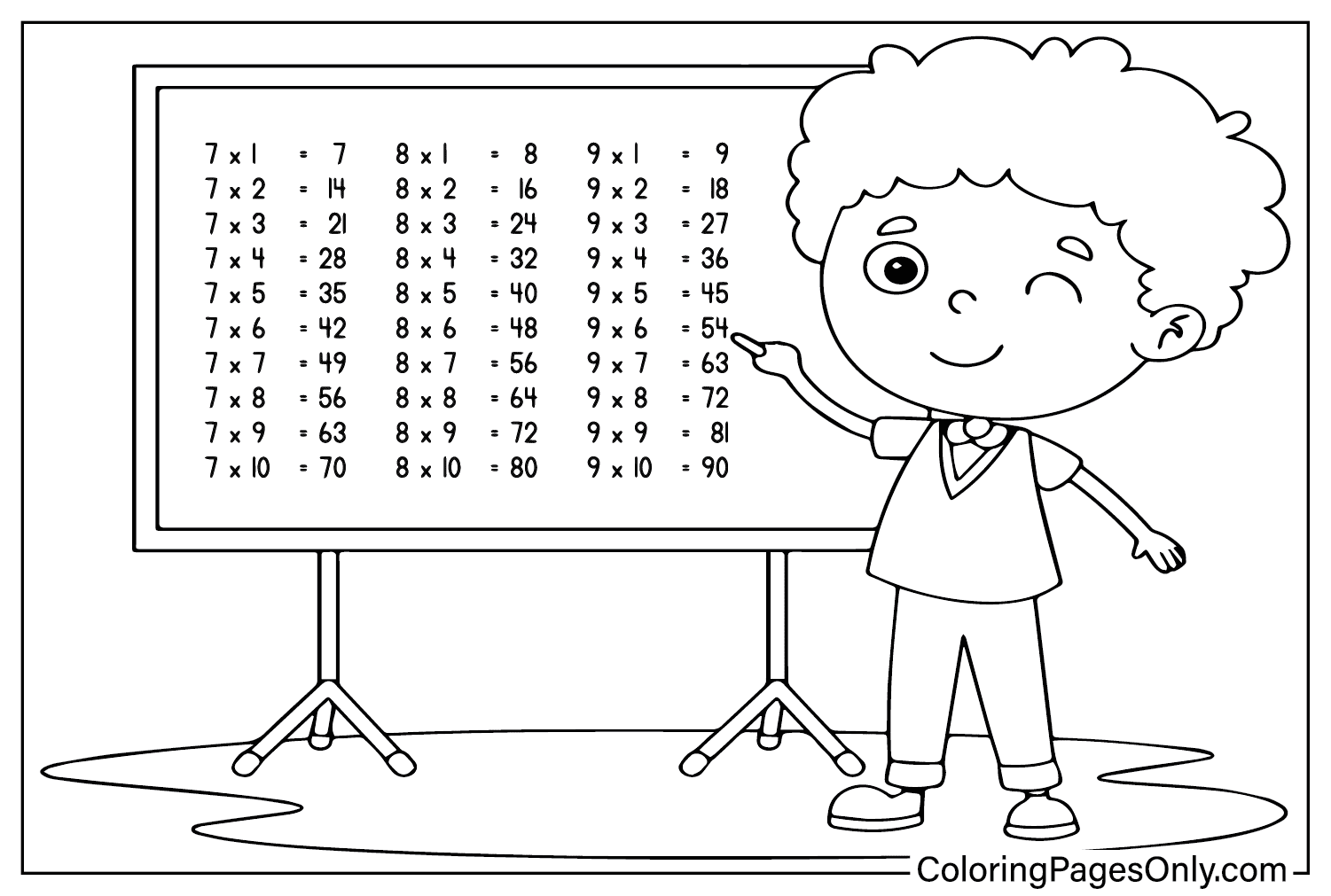 Printable Multiplication Chart Color from Multiplication Chart