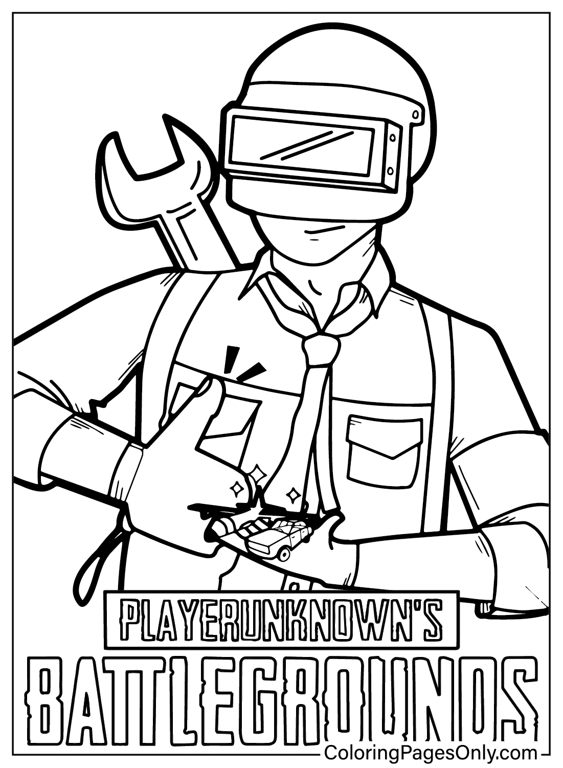 Pubg Coloring Page from PUBG
