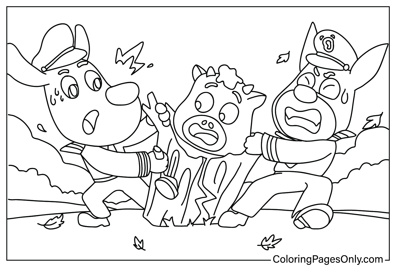 Safety Sheriff Labrador Coloring Pages to Printable from Safety Sheriff Labrador