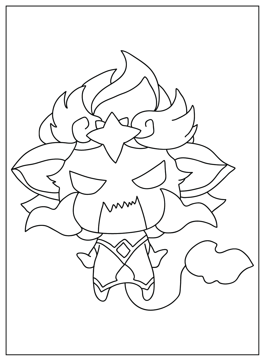Shisa Teamfight Tactics Coloring Page from Teamfight Tactics