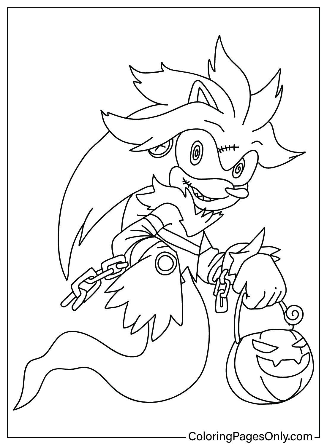 Sonic Halloween Coloring Pages - Free Printable Coloring Pages