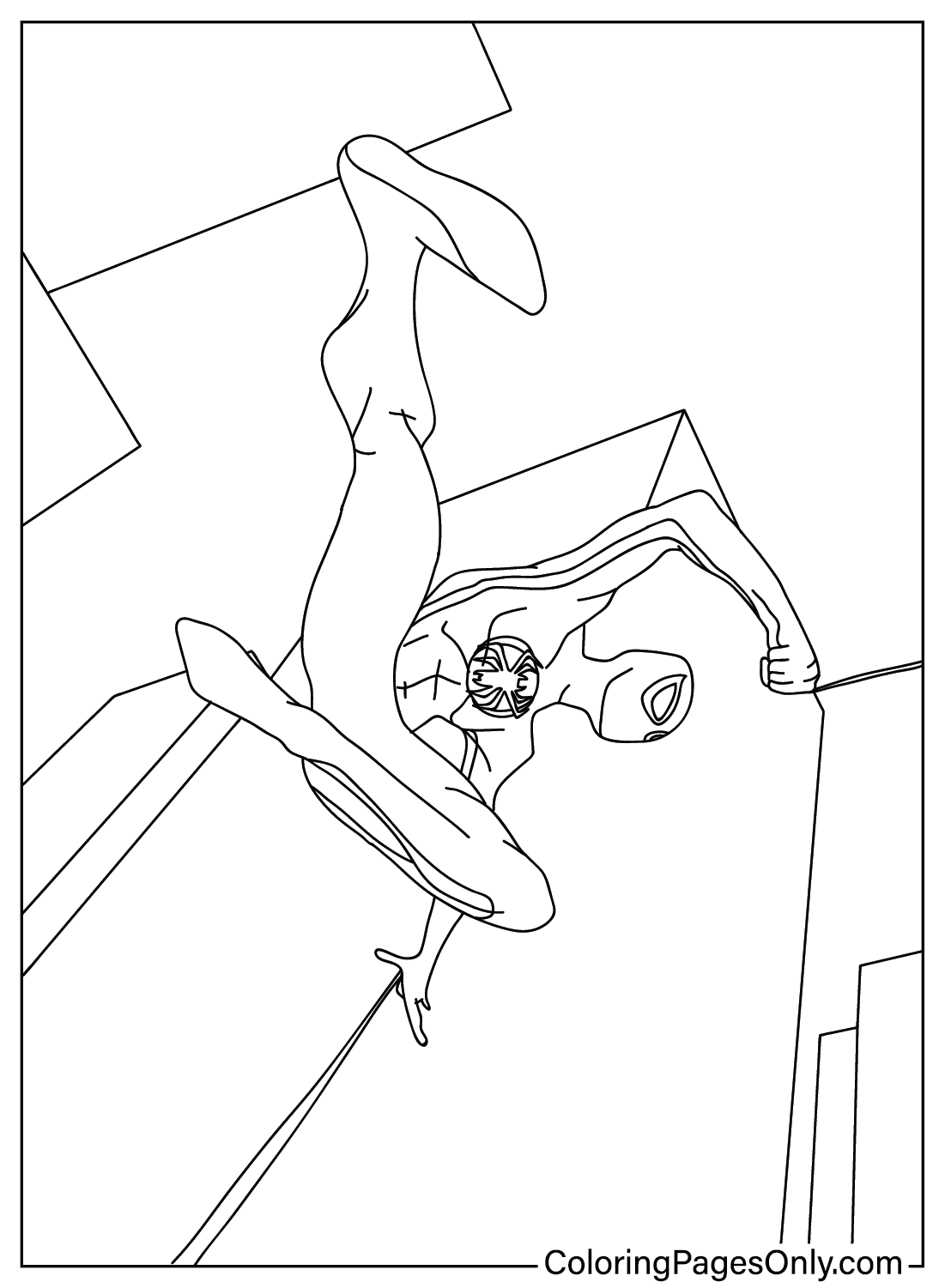 Раскраски «Человек-паук через паука» для печати из «Человека-паука: Через паука»