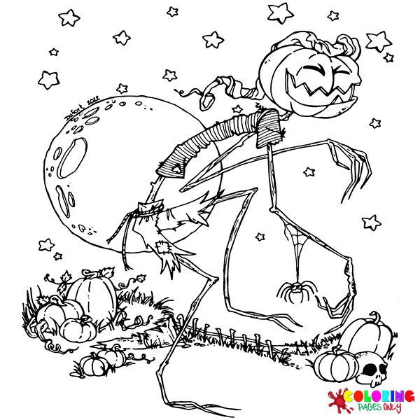 Coloriages d'Halloween effrayants