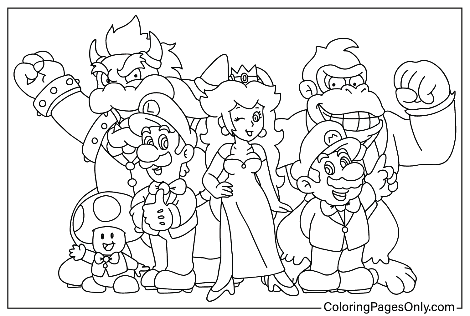 Super Mario Bros. Movie Coloring Pages - Free Printable Coloring Pages