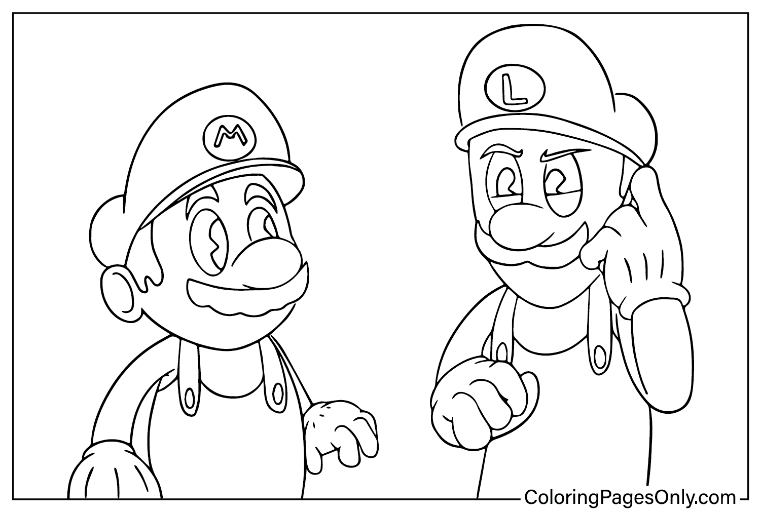 Super Mario Bros. Movie Coloring Page PNG - Free Printable Coloring Pages