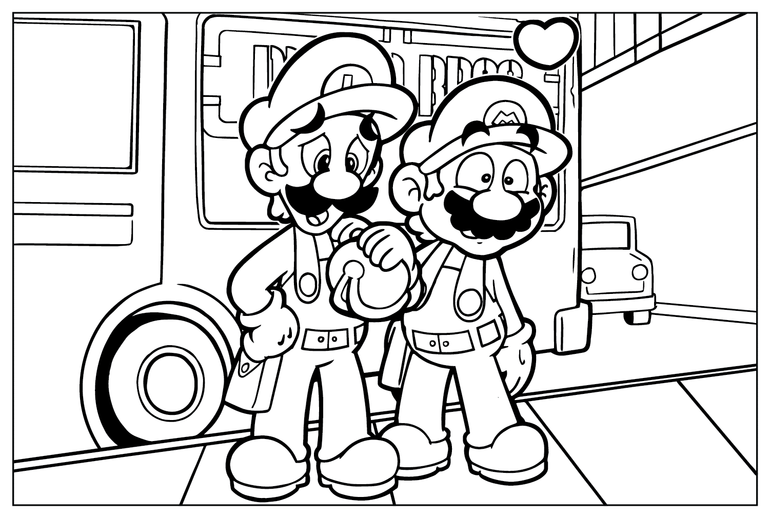 Раскраски из фильма Super Mario Bros. для детей из фильма Super Mario Bros.