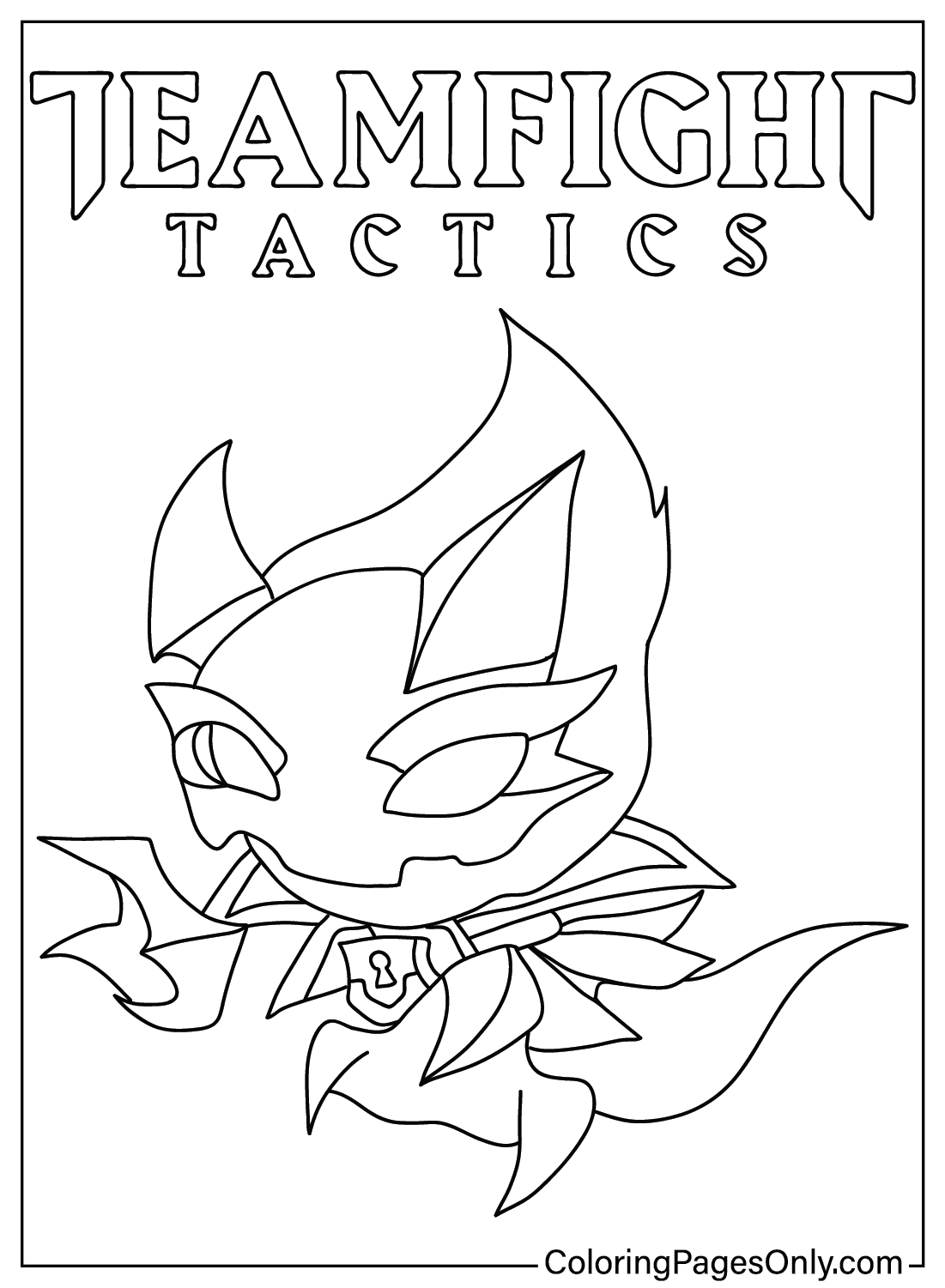 Teamfight Tactics Coloring Page Free from Teamfight Tactics