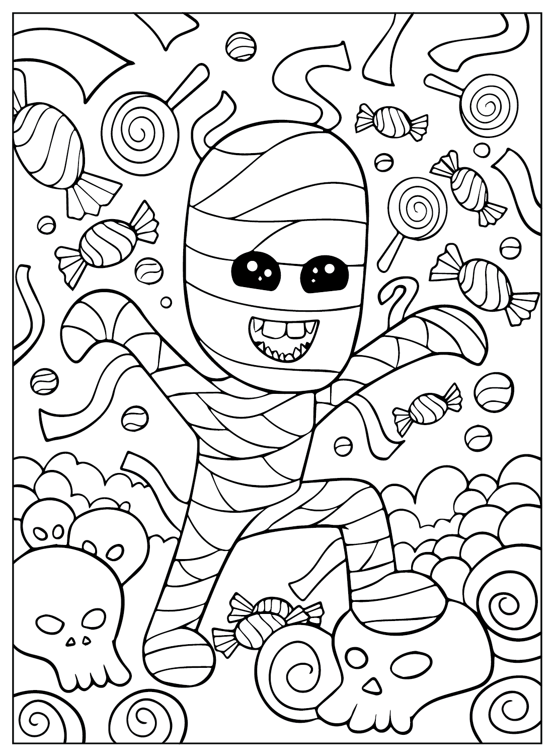 The Mummy Coloring Page