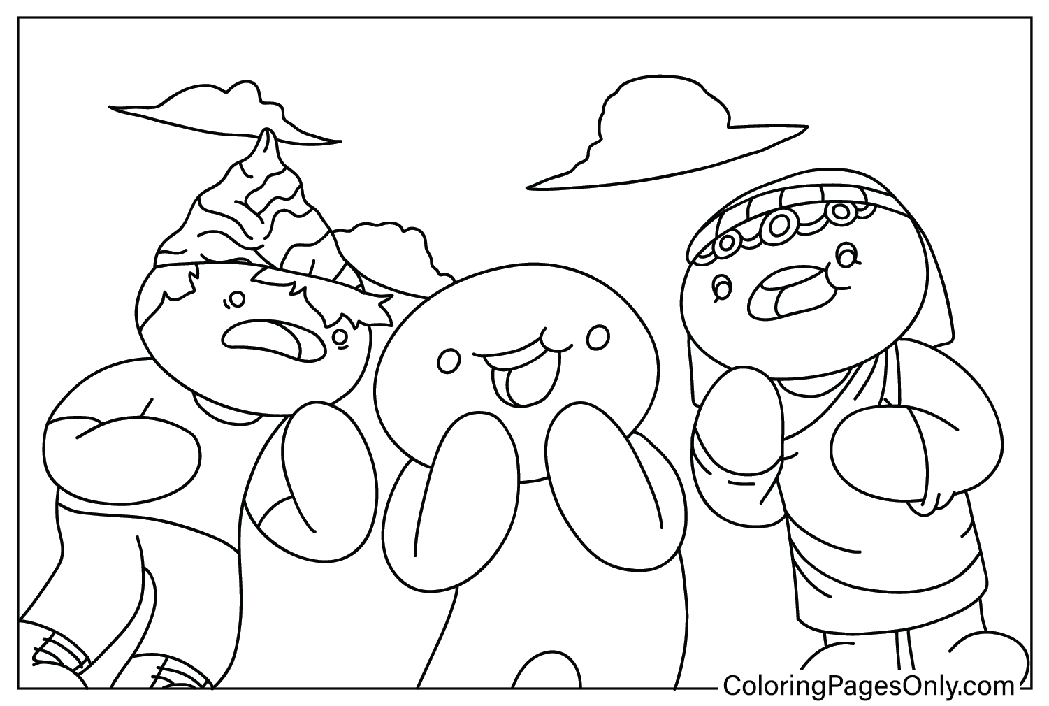 TheOdd1sOut Coloring Page PDF from TheOdd1sOut