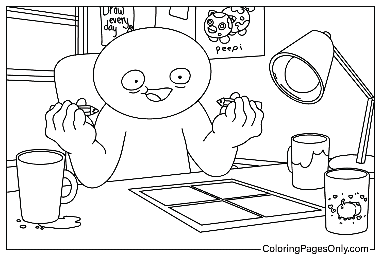 TheOdd1sOut Coloring Pages to Printable from TheOdd1sOut