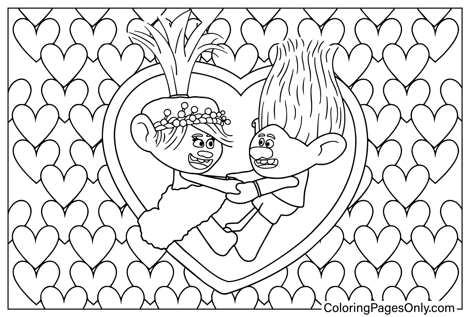 Trolls Coloring Pages For Kids Ready For Download