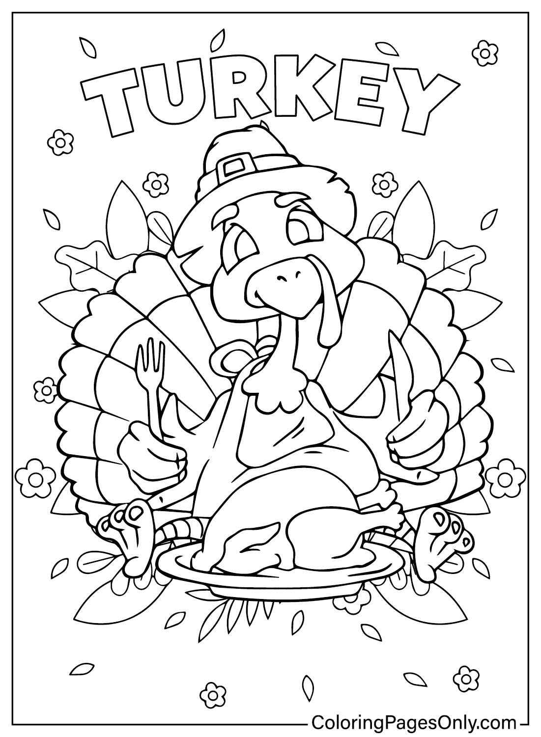 Turkey Coloring Pages Free Printable from Turkey