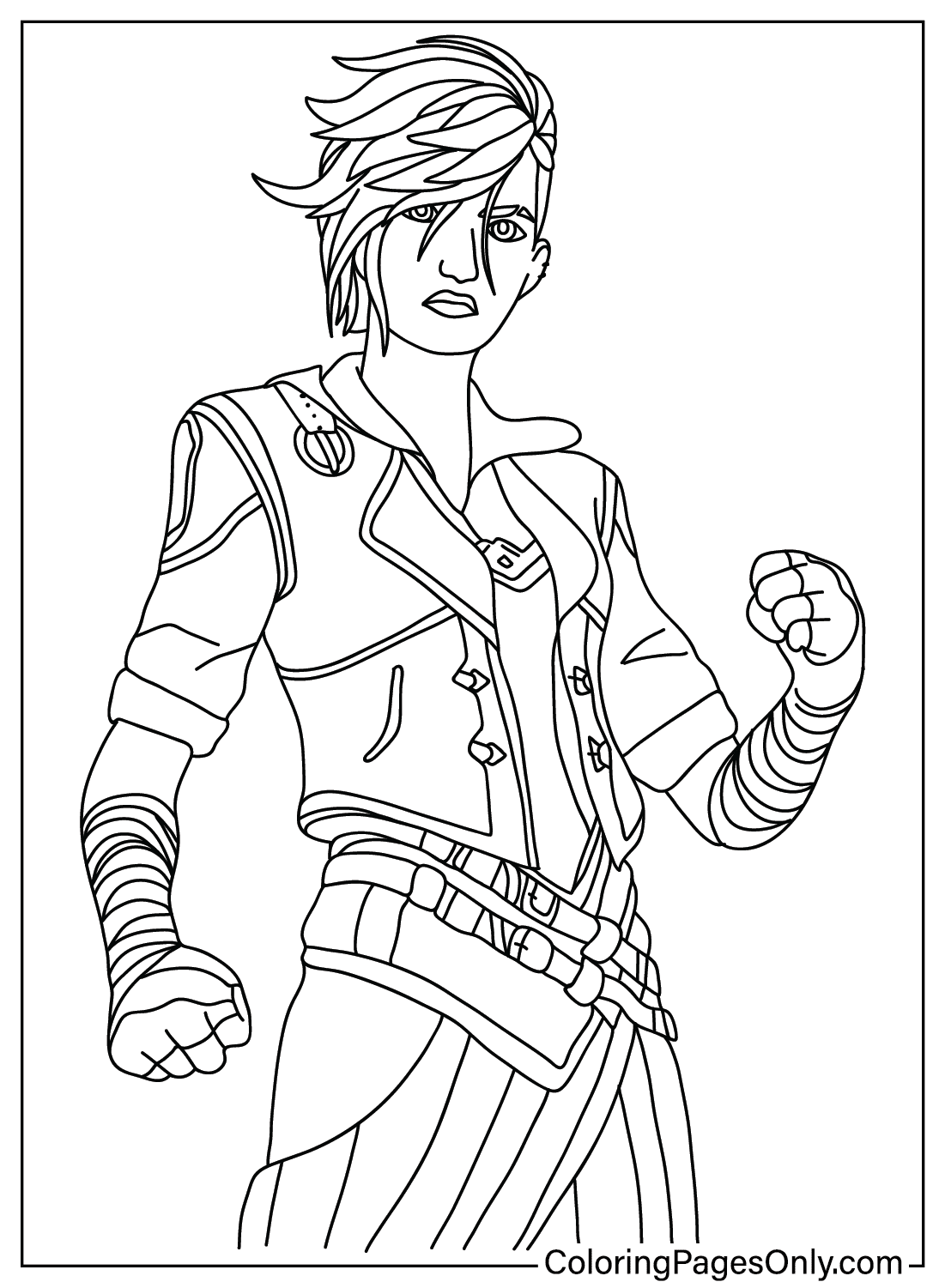 VI Teamfight Tactics Coloring Page - Free Printable Coloring Pages