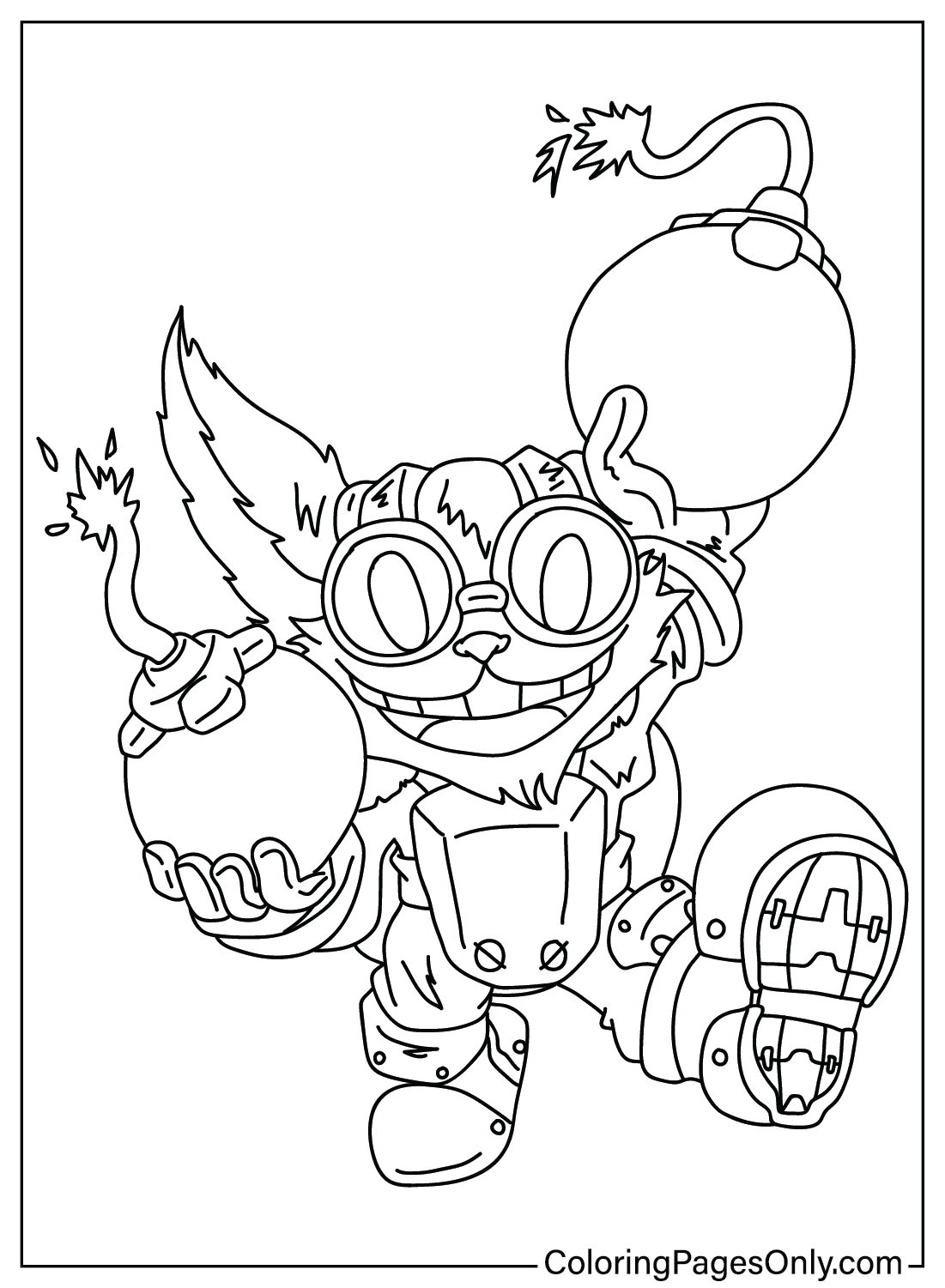 Veigar Teamfight Tactics Coloring Page from Teamfight Tactics