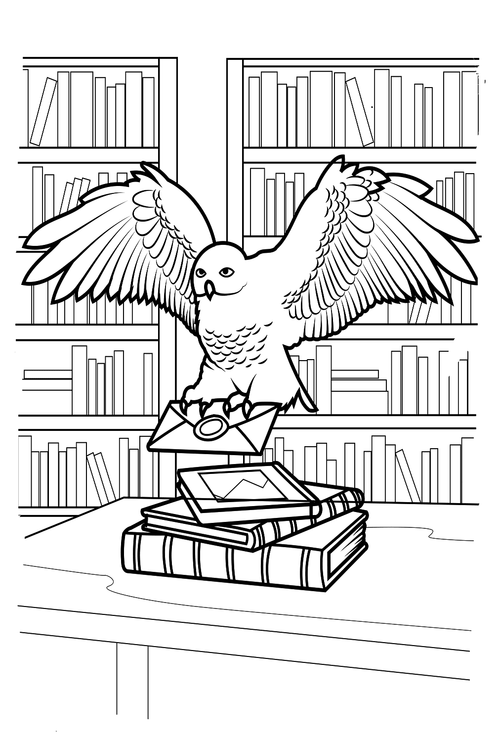 Harry Potter Hedwig Coloring Pages