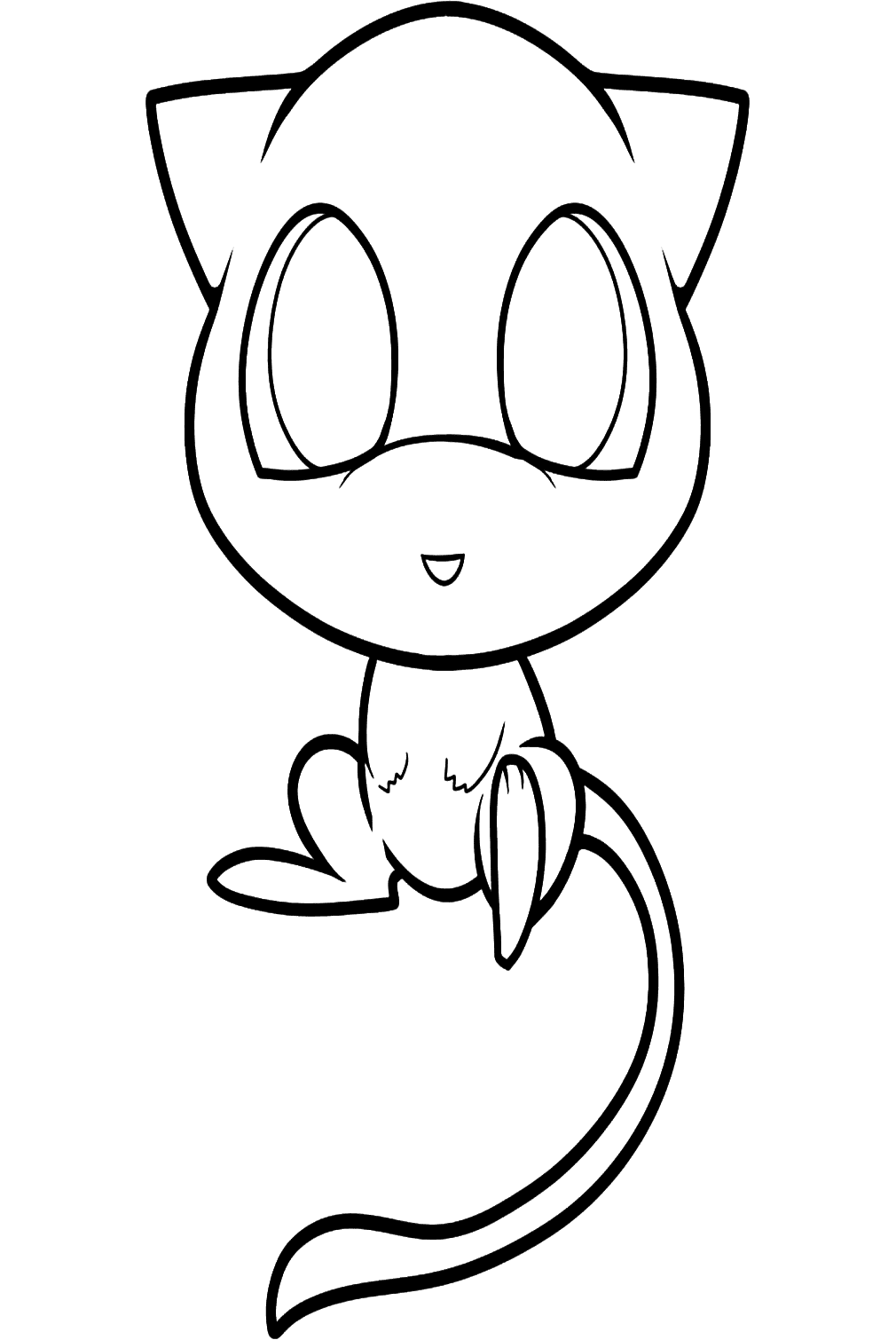 Mew Baby Coloring Page