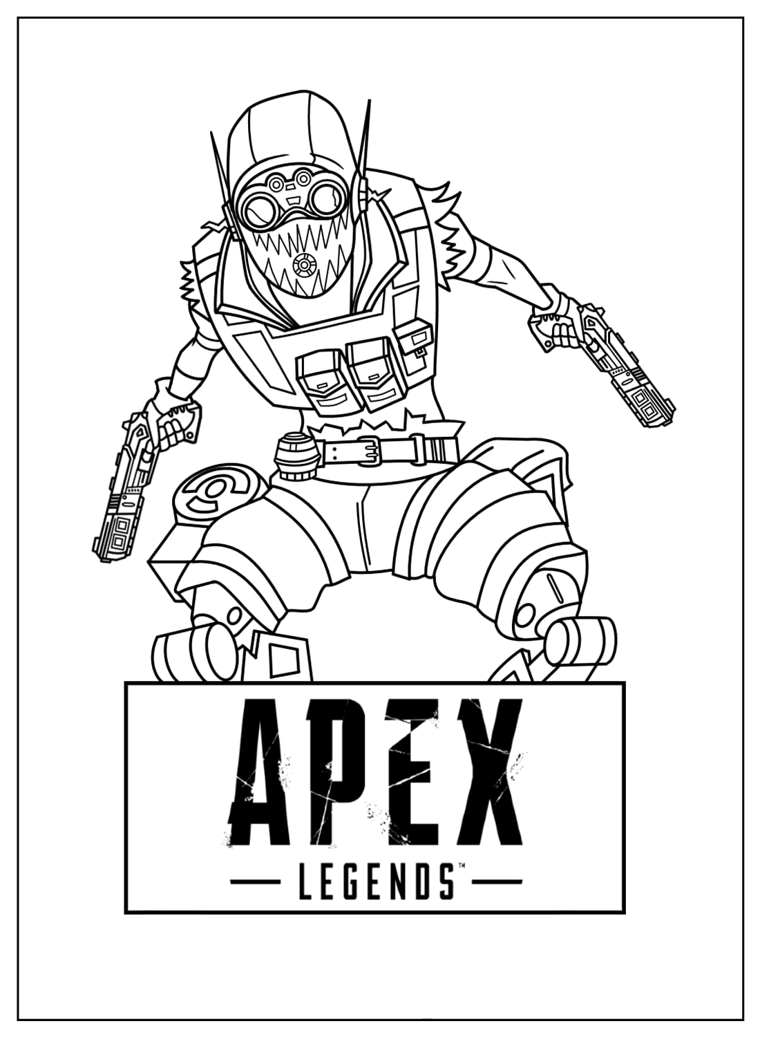 Apex Legends Octane Coloring Free from Apex Legends