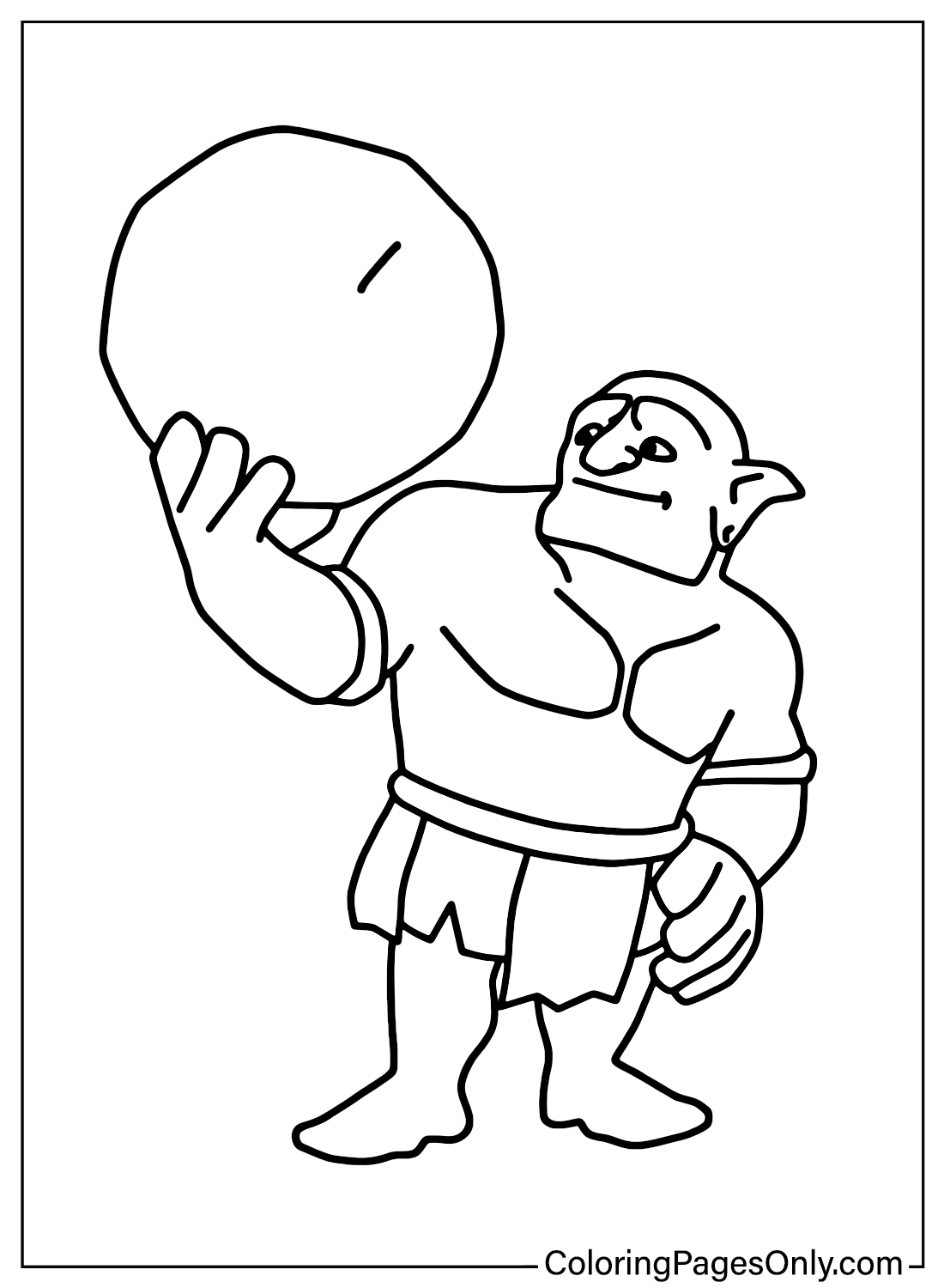 Bowler Clash of Clans Coloring Pages from Clash of Clans