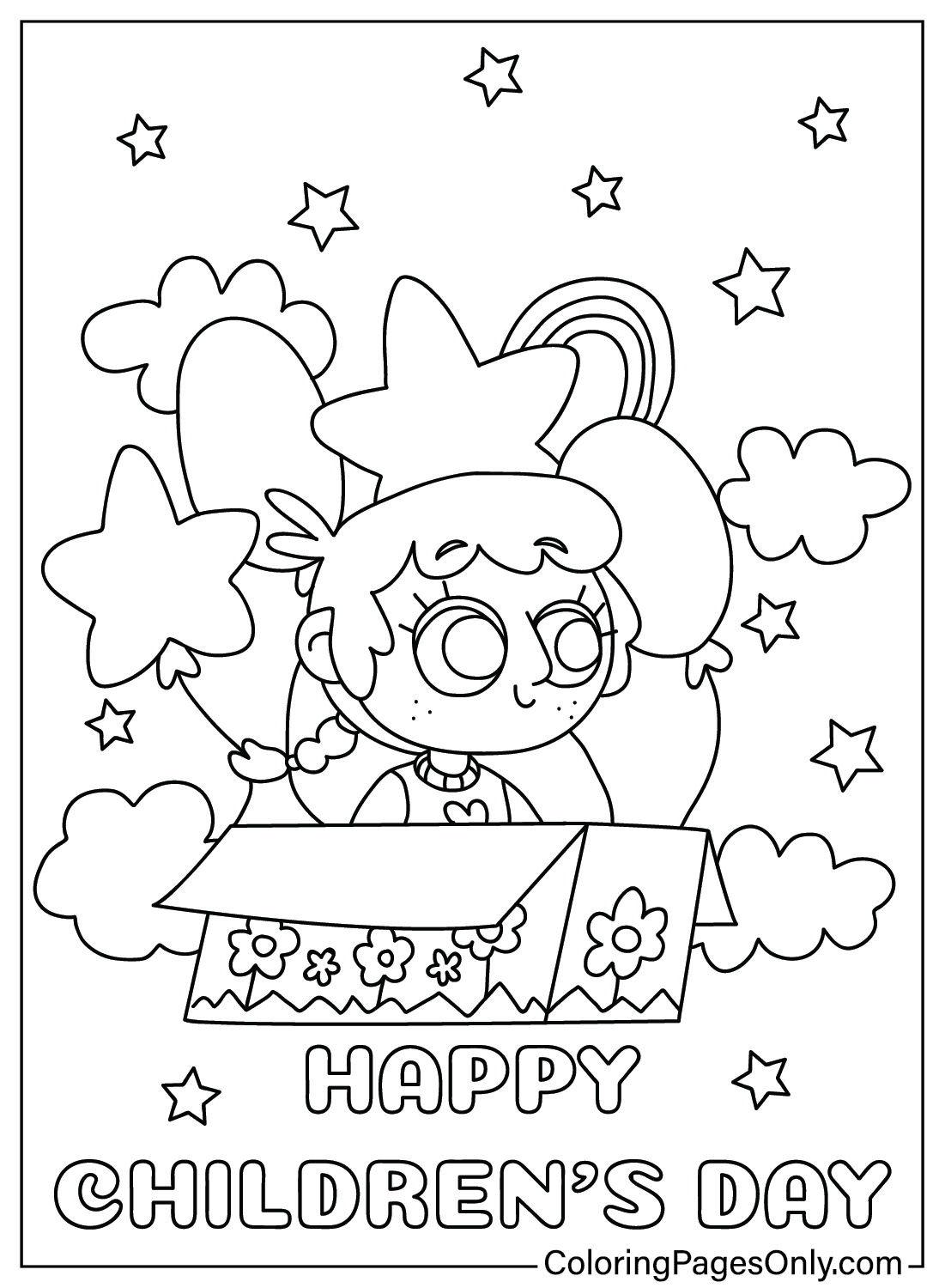 Children’s Day Coloring Sheet