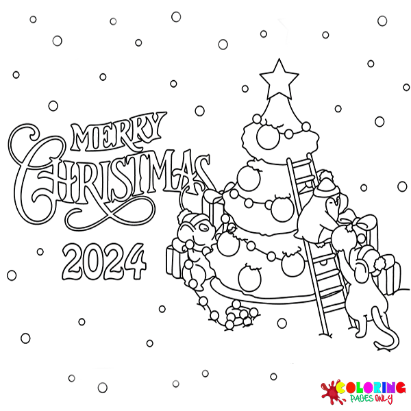 Christmas 2024 Coloring Pages