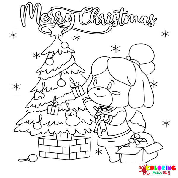 Christmas Cartoon Coloring Pages