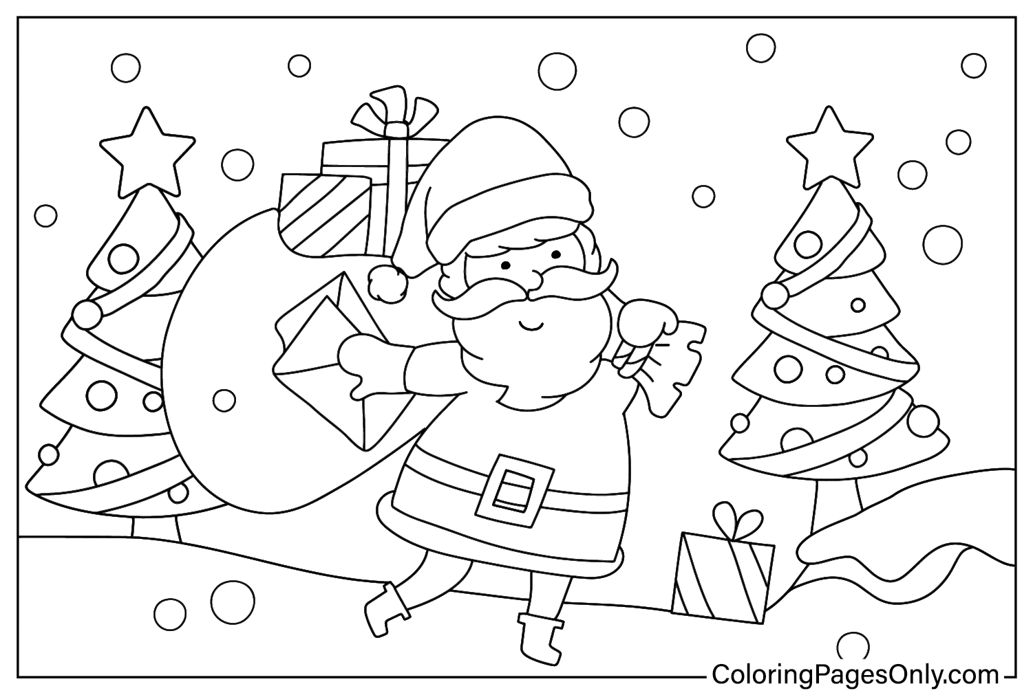Páginas para colorir de Natal para impressão a partir do Natal de 2024