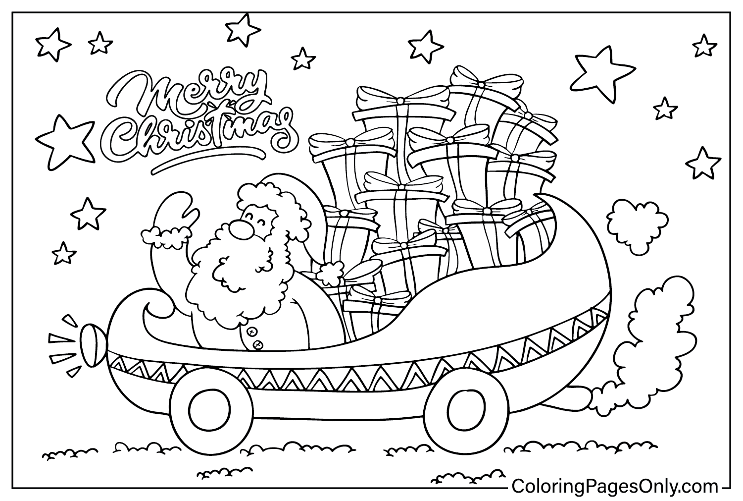 Dibujos para colorear navideños para niños a partir de Navidad 2024