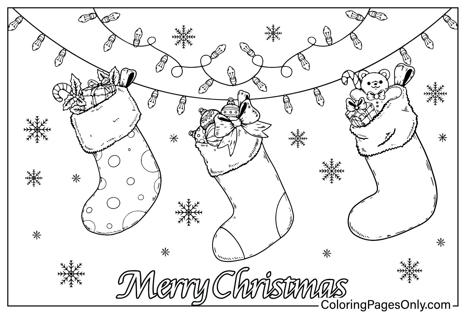 Christmas Ornaments 2024 Coloring Page