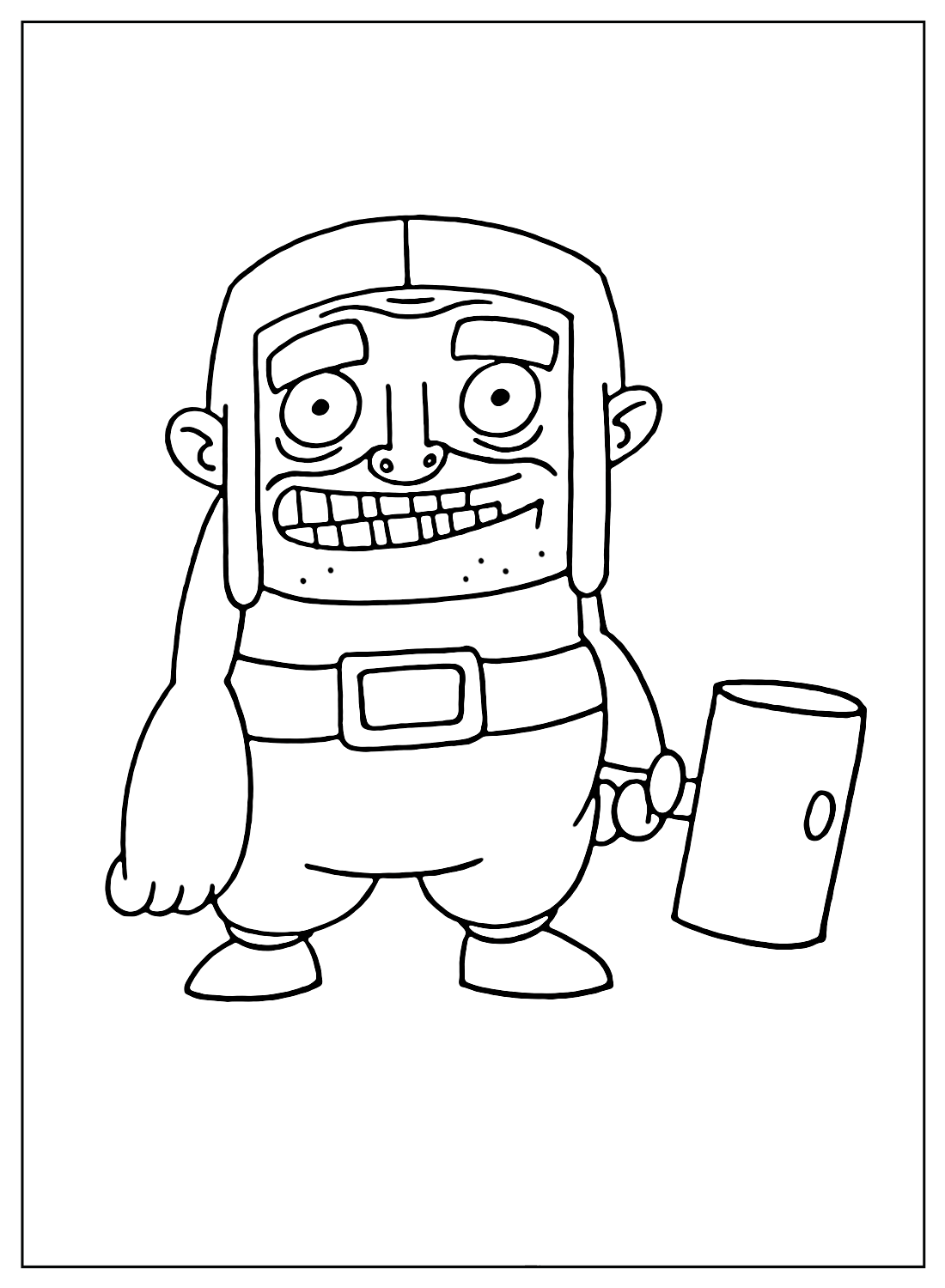 Clash of Clans Builder Coloring Pages from Clash of Clans
