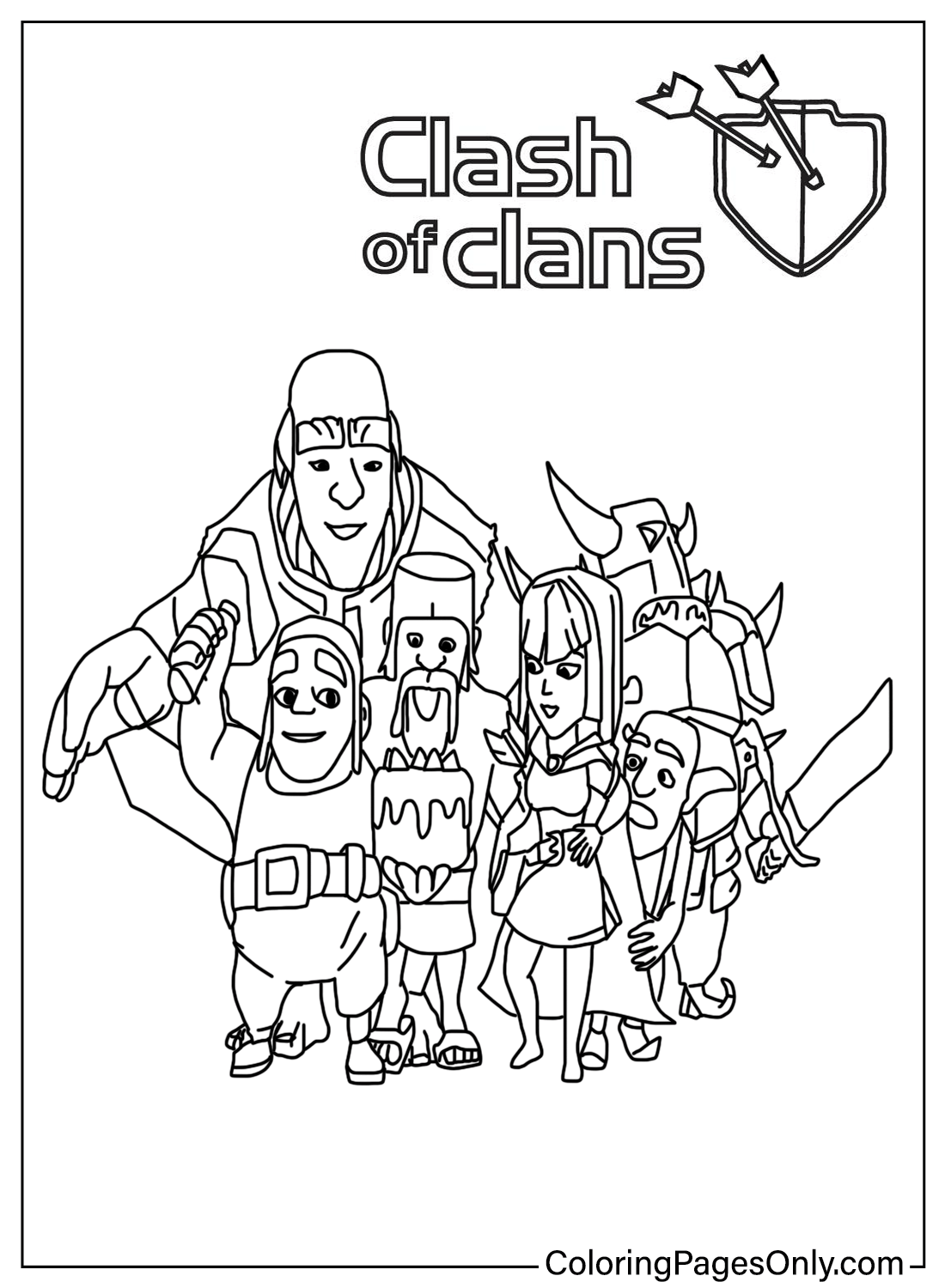 Clash of Clans Free Coloring Pages from Clash of Clans