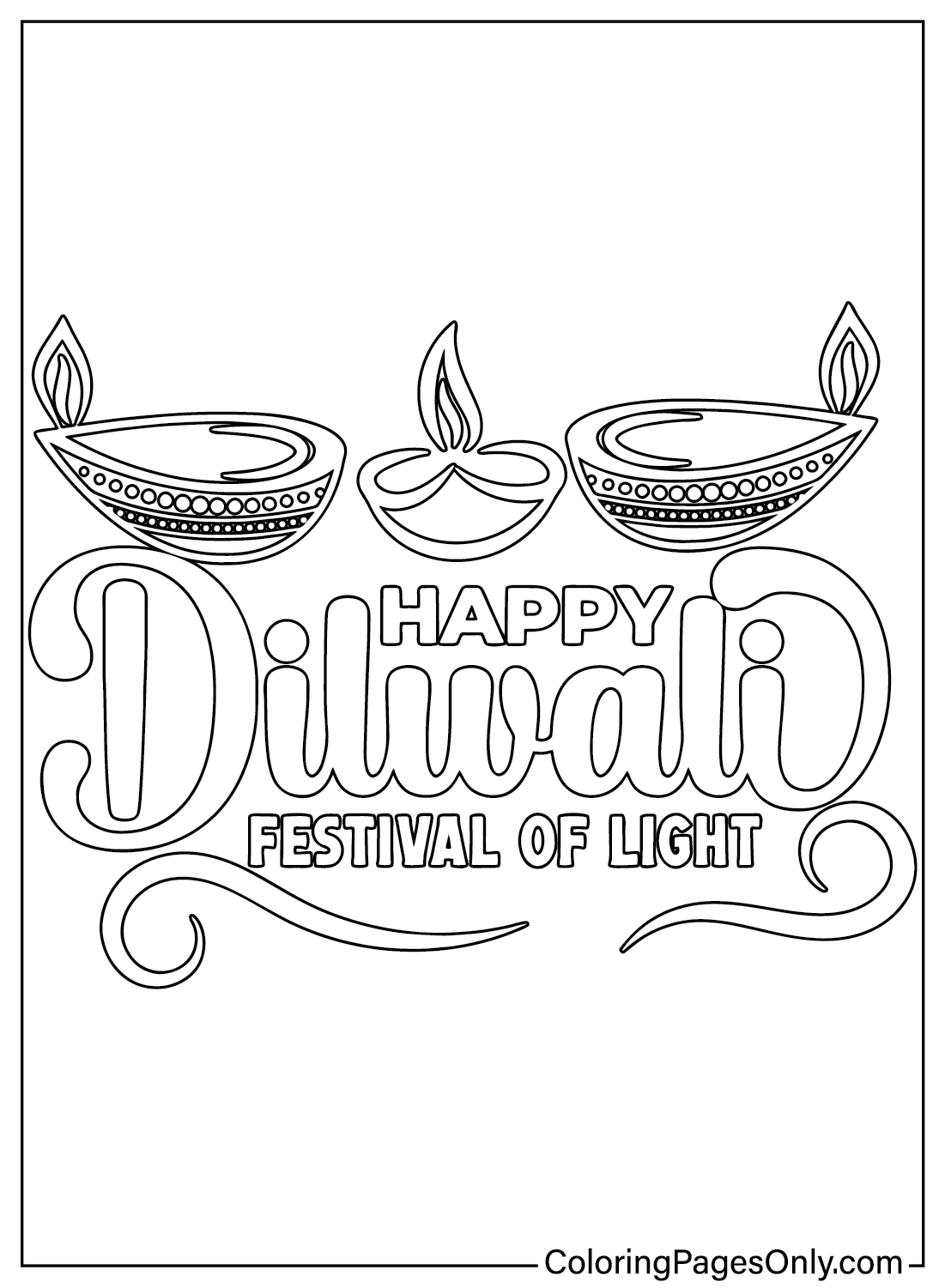 Coloring Sheets For Diwali Coloring Sheets For Diwali