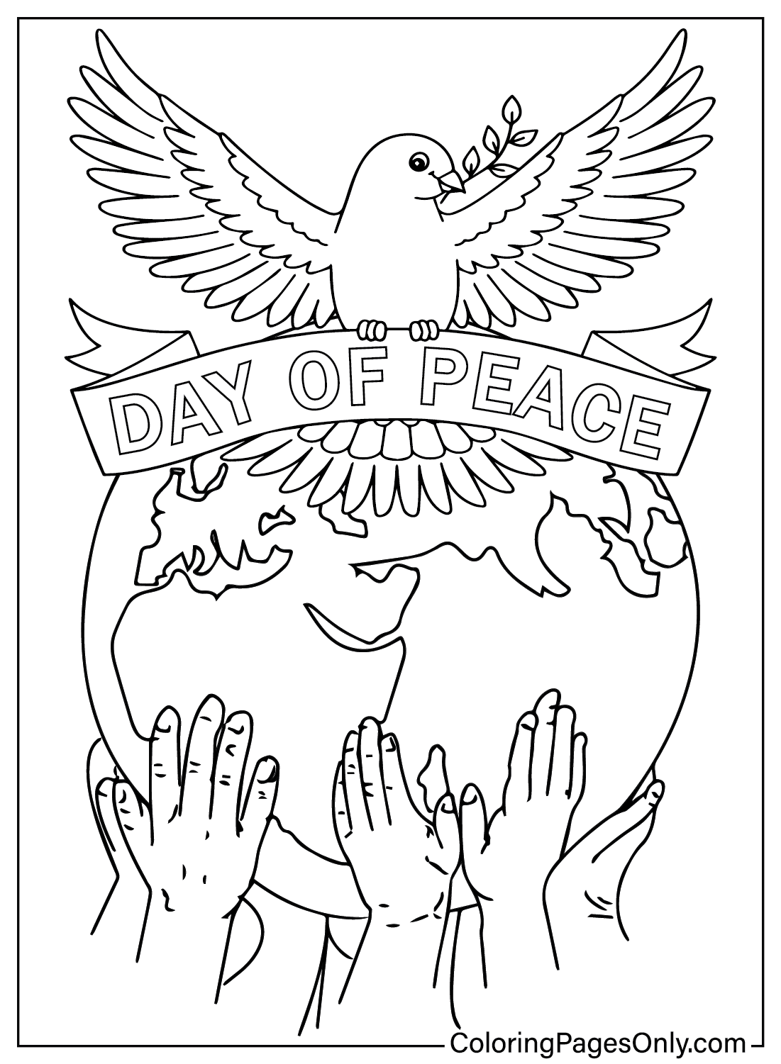 Coloring Page Day of Peace